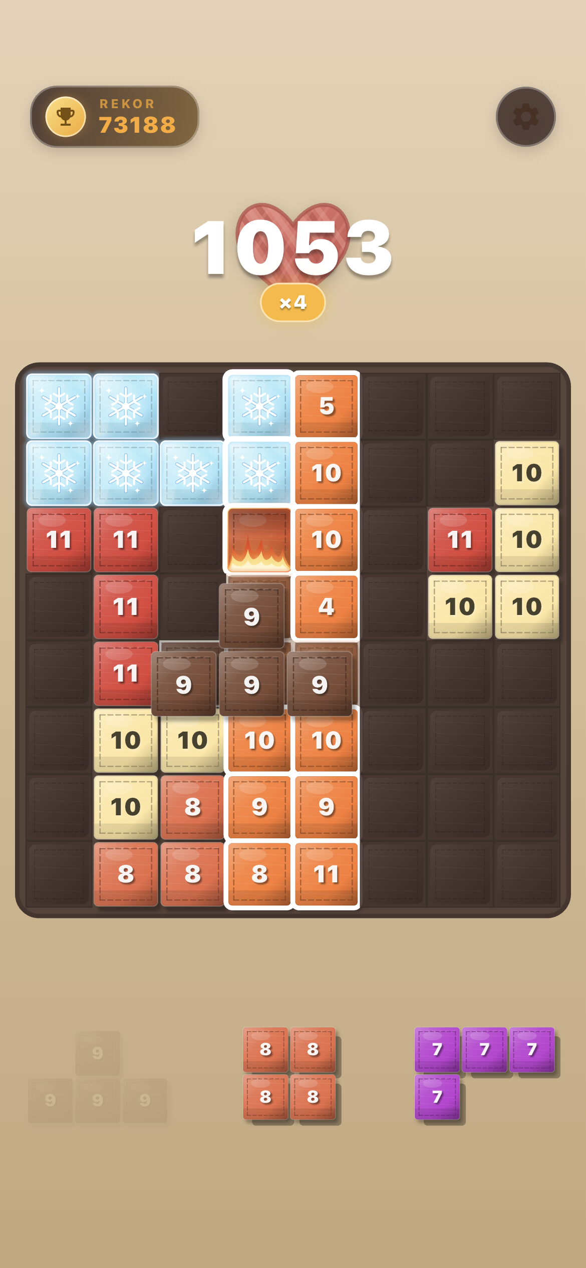 Block Crush special block gameplay screenshot