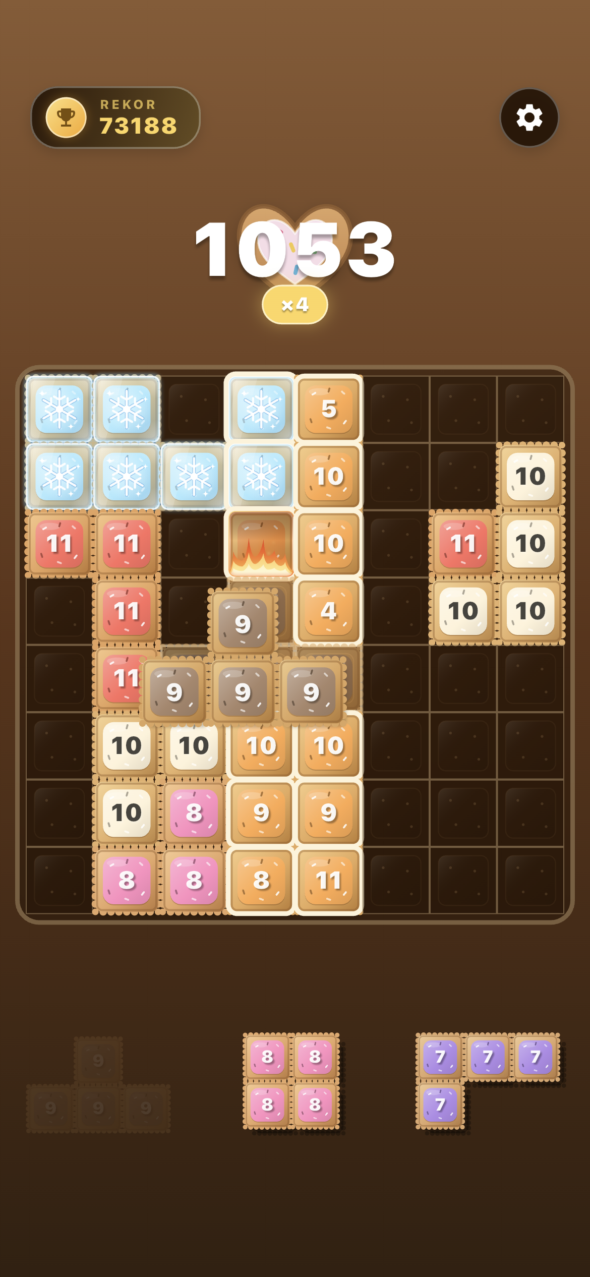 Block Crush biscuit theme screenshot